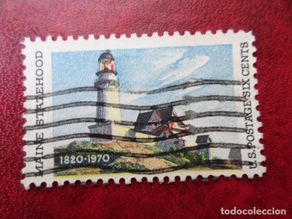 Sellos: -estados unidos, 1970, 150 aniversario del estado de maine, Yvert 894